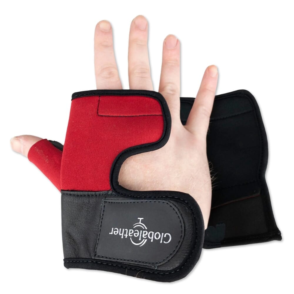 wheelchair wraps red half open