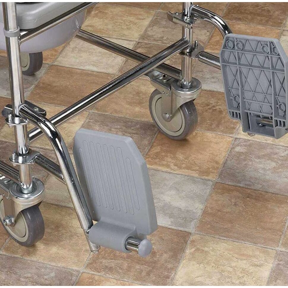 wheeled commode detail