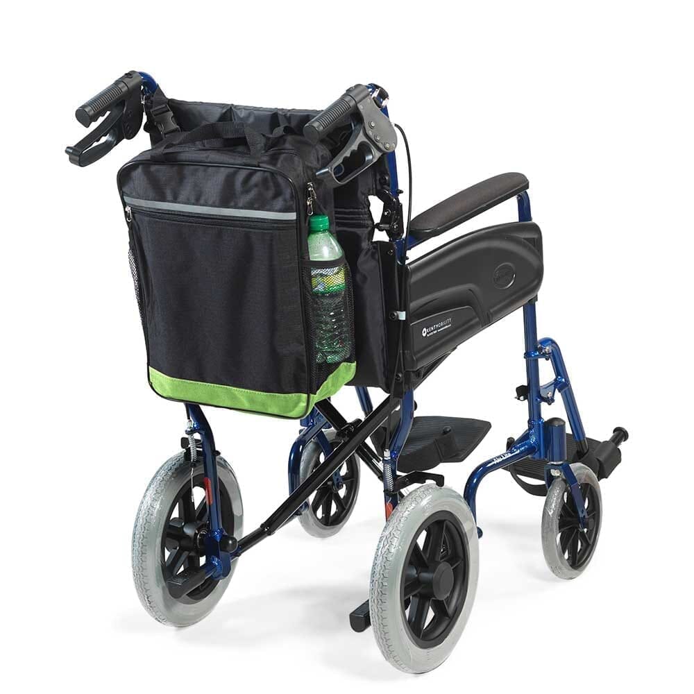 wheelyscooter bag black green wheelchair