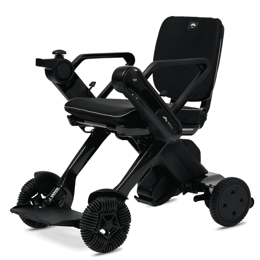 whill c lite folding electric wheelchair black