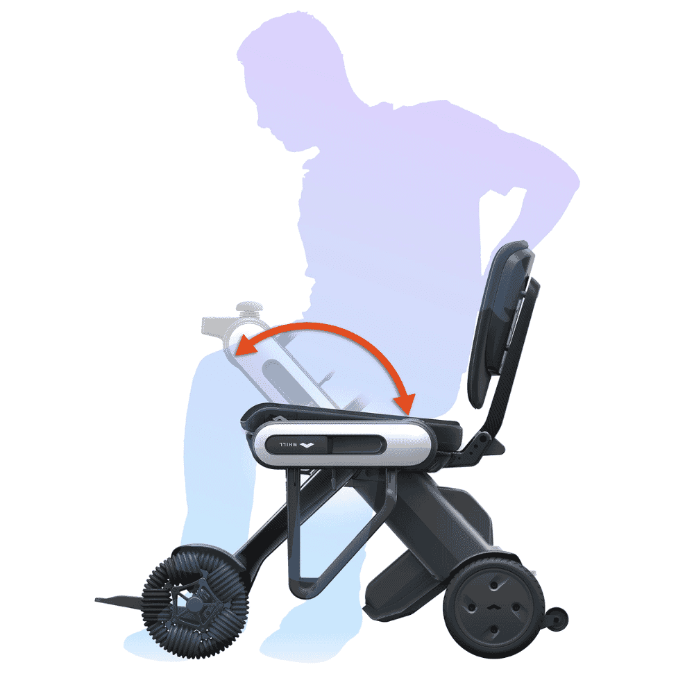 whill c lite folding electric wheelchair drop down arms