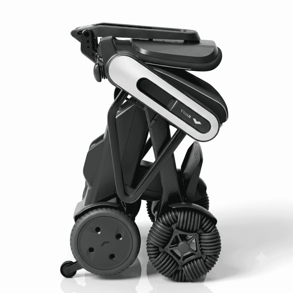 whill c lite folding electric wheelchair folded