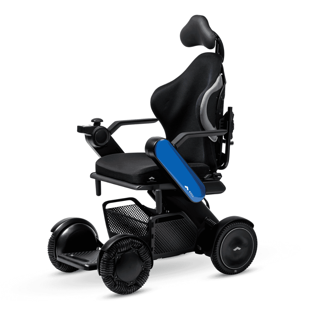 whill c2 support plus powerchair cobalt blue