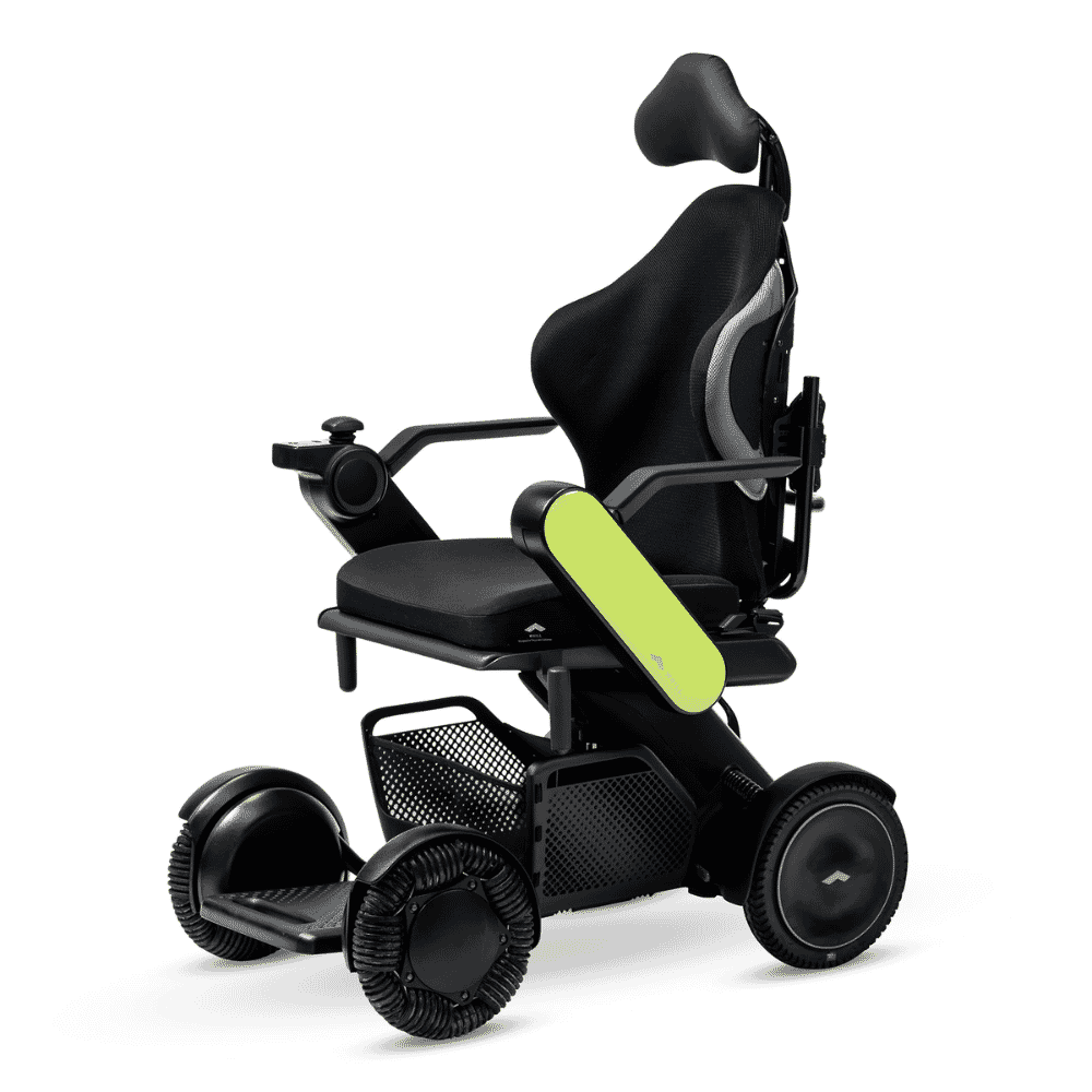 whill c2 support plus powerchair lime green