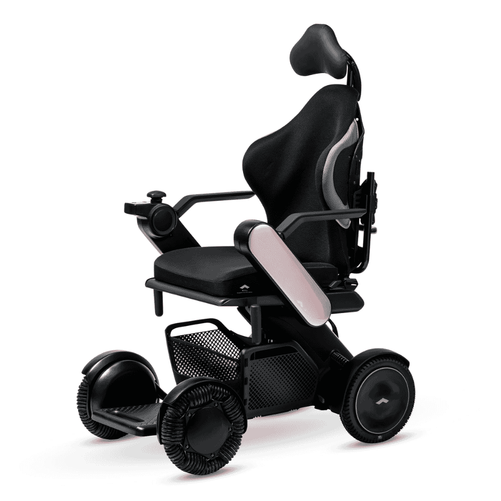 whill c2 support plus powerchair pink