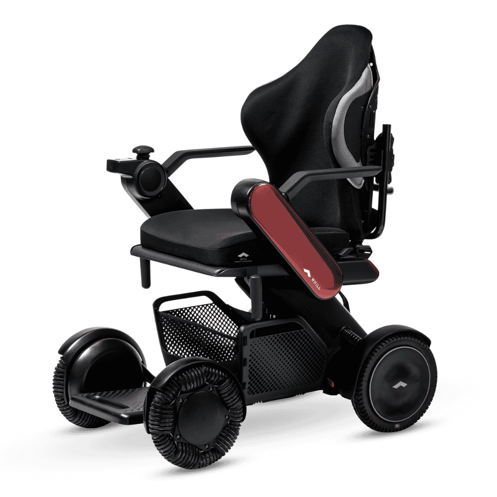 whill c2 support powerchair red