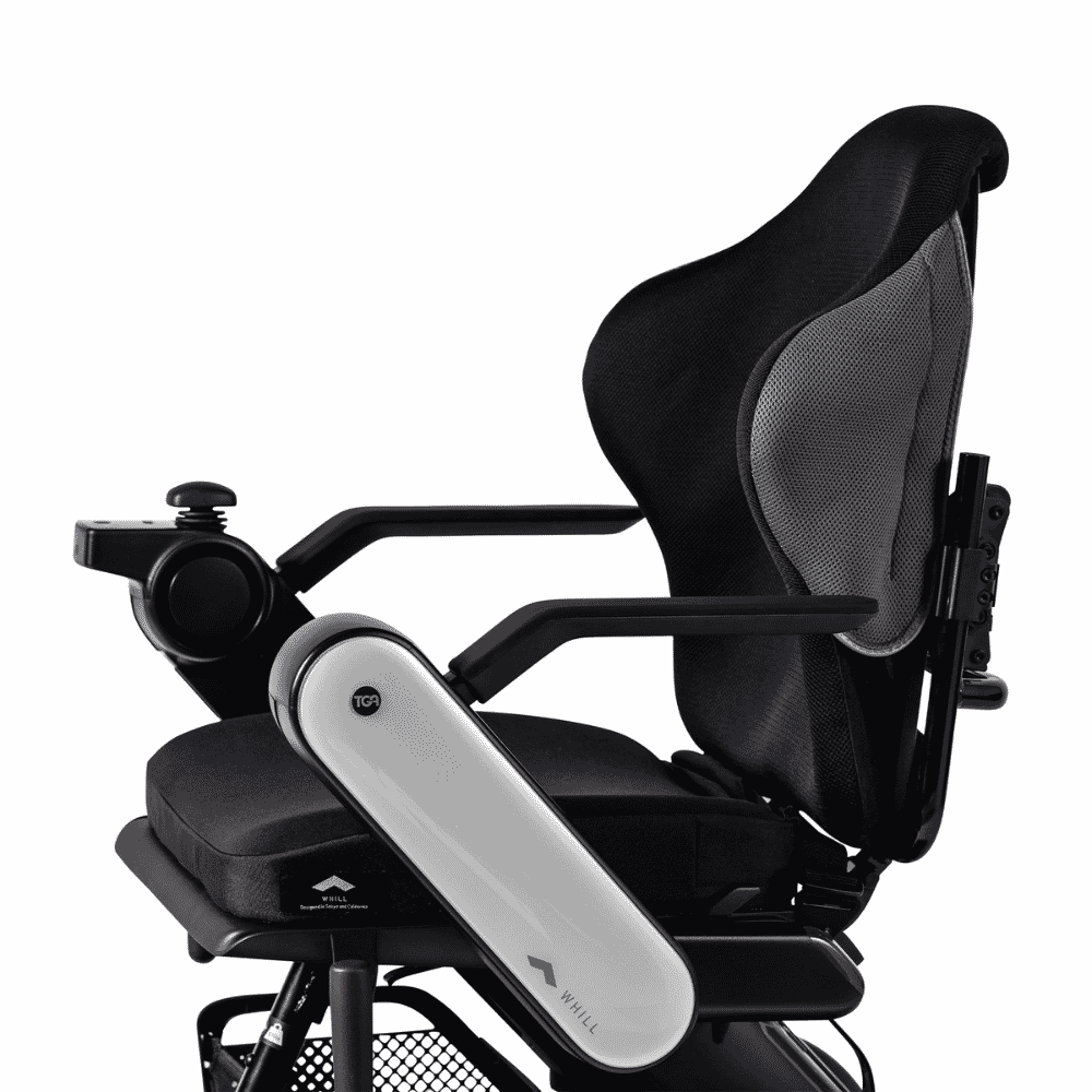 whill c2 support powerchair side