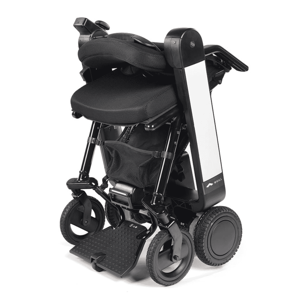 whill f folding electric wheelchair folded