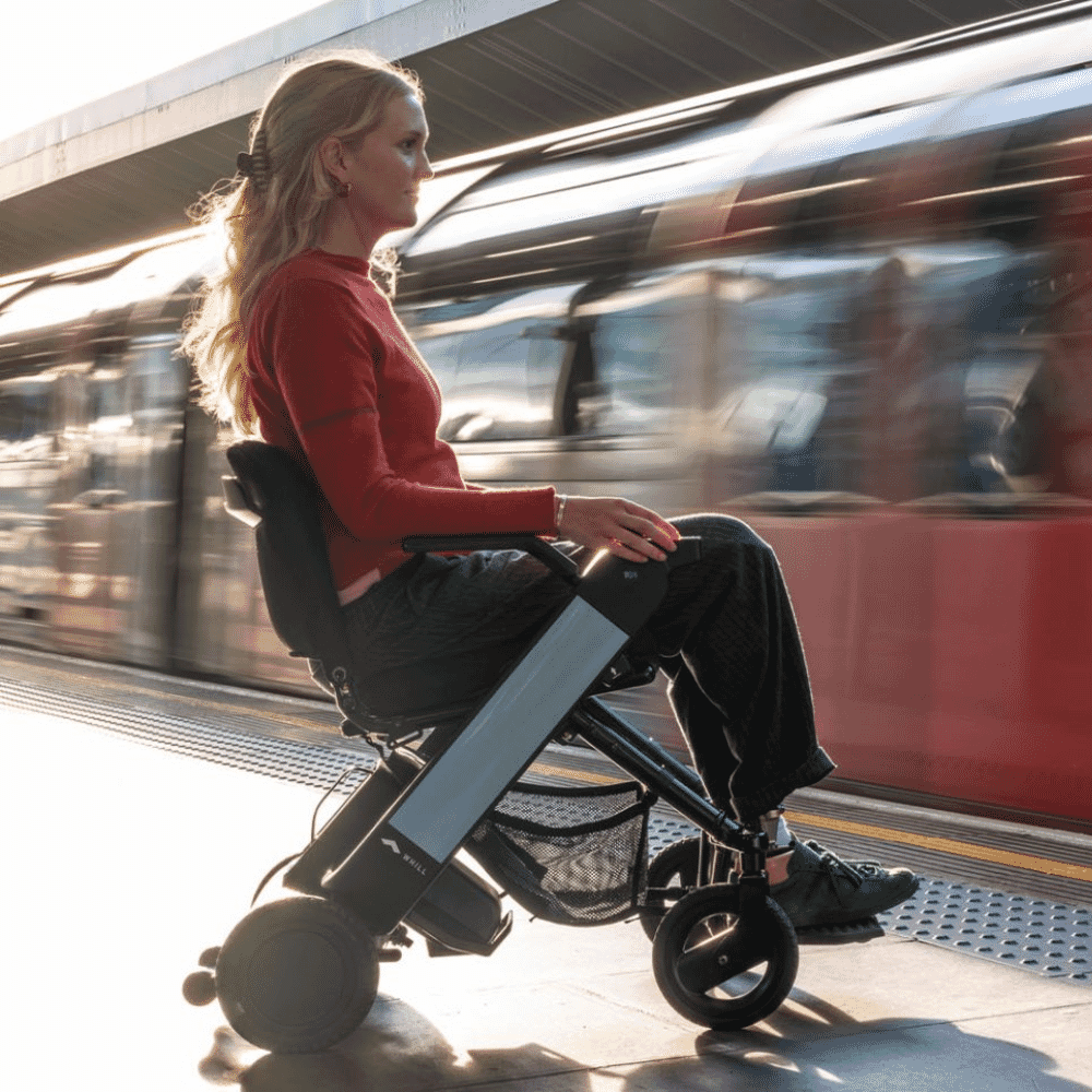 whill f folding electric wheelchair lifestyle