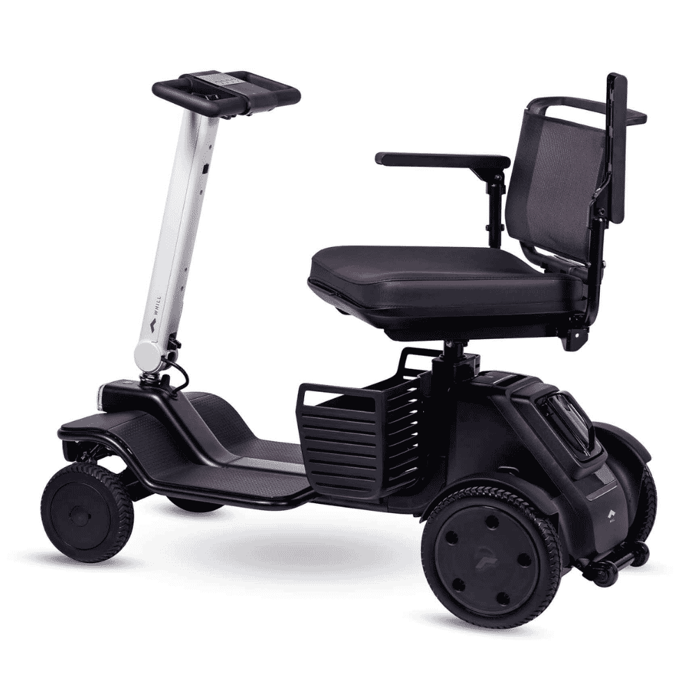 whill r four wheel mobility scooter raised arms