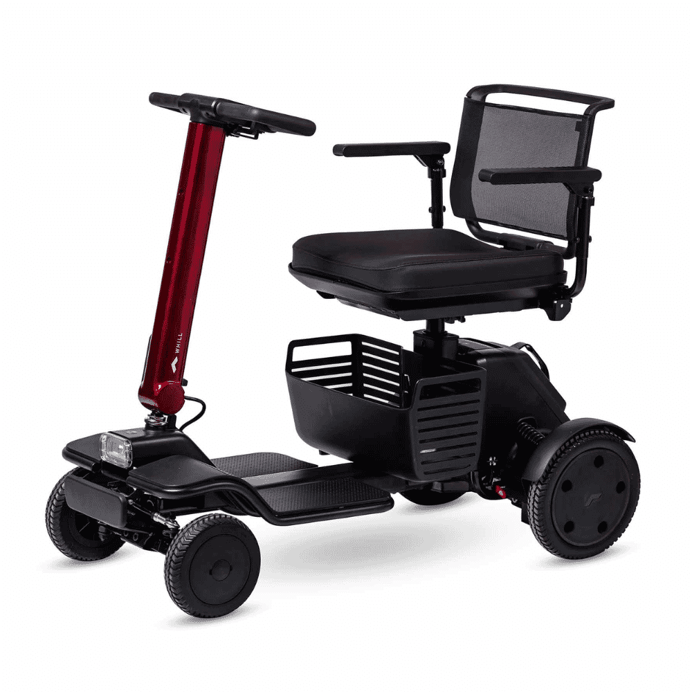 whill r four wheel mobility scooter red