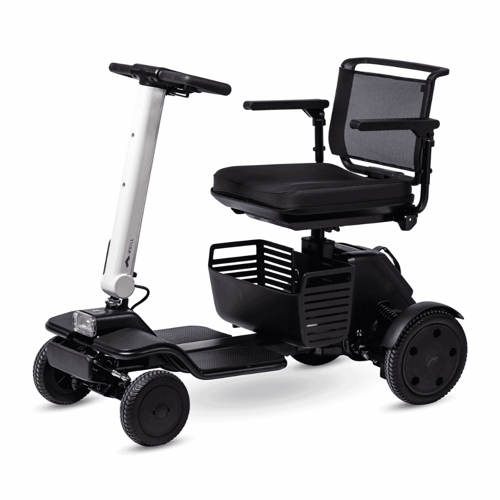 whill r four wheel mobility scooter white