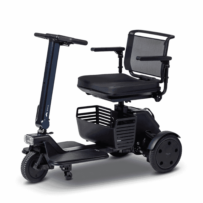 whill r three wheel mobility scooter blue