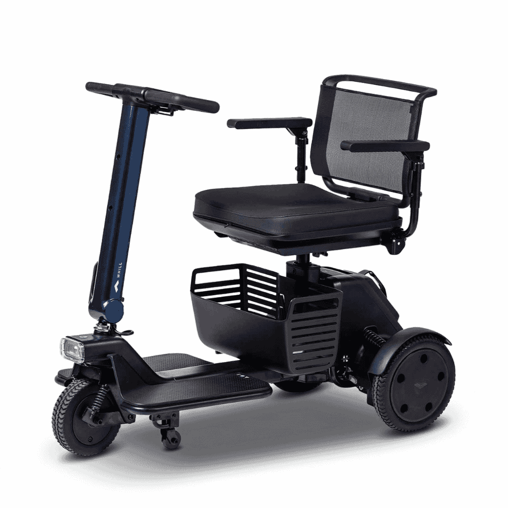 whill r three wheel mobility scooter blue