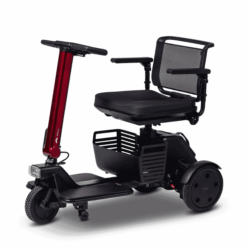 whill r three wheel mobility scooter red