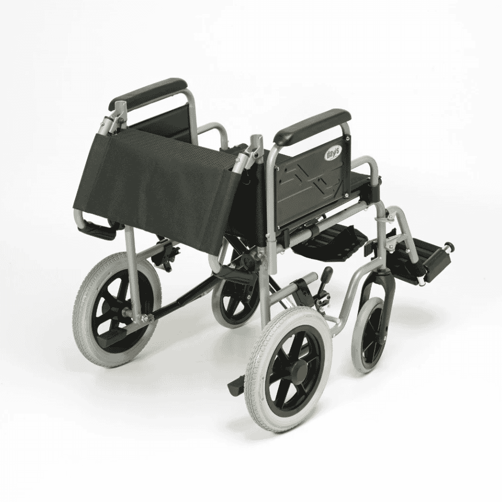 whirl folding wheelchair folding back