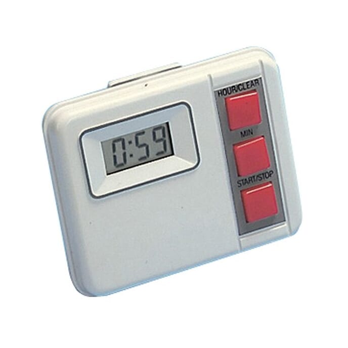 white electronic countdown timer _19 hours 59 minutes_