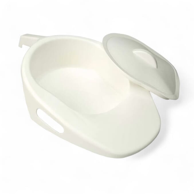 white fracture pan with lid