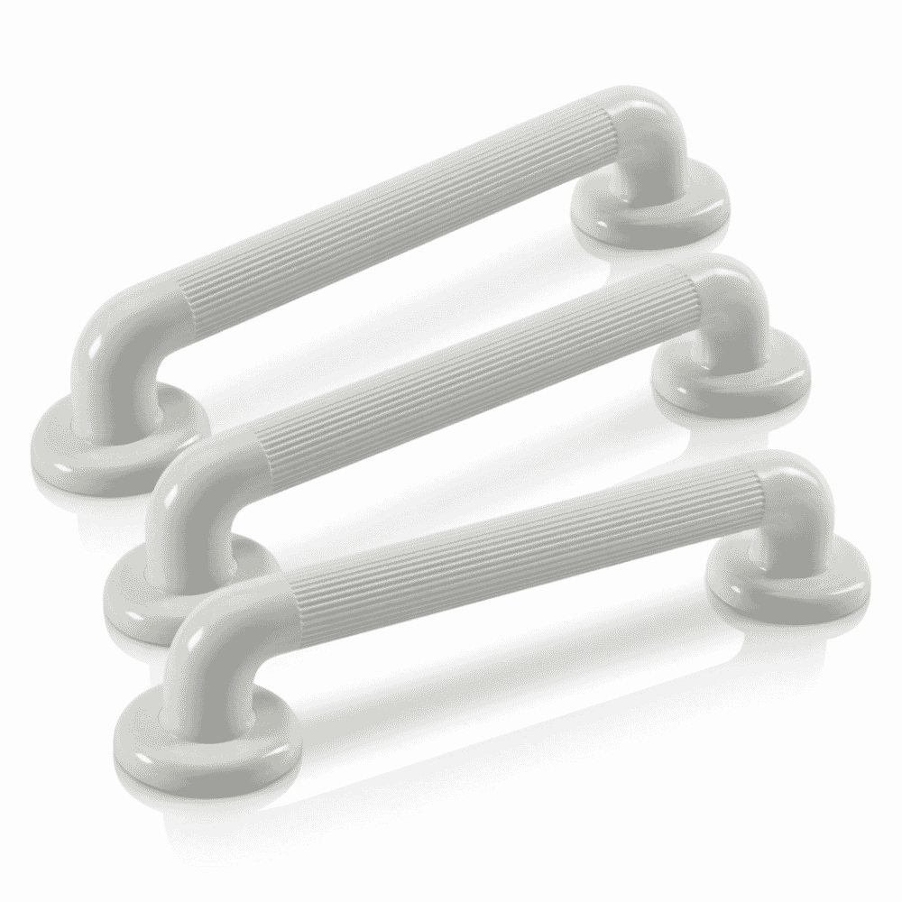white plastic grab bar 405mm pack of 3
