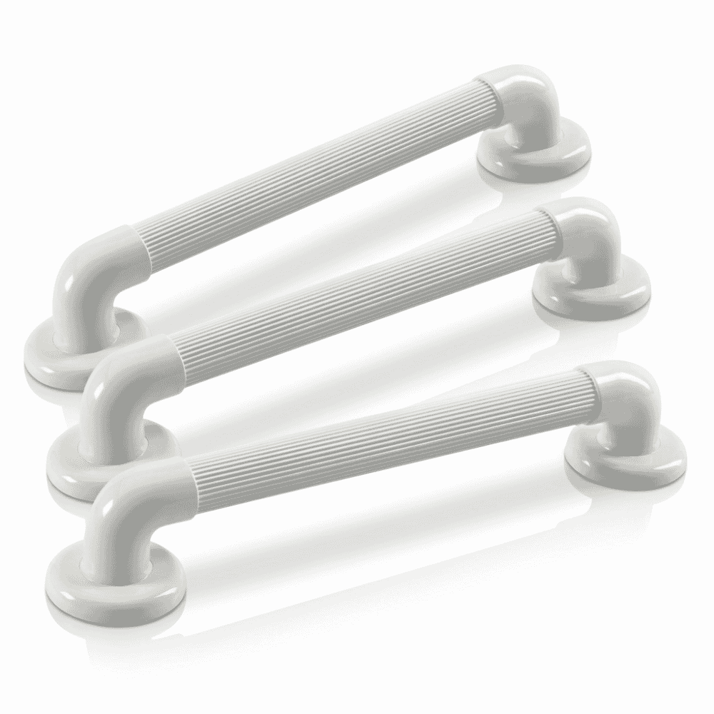 white plastic grab bar 457mm pack of 3
