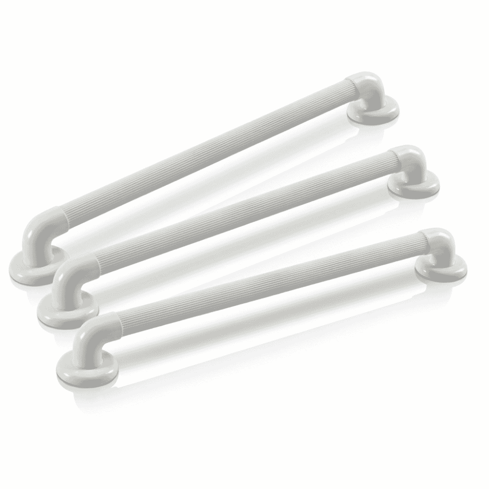 white plastic grab bar 914mm pack of 3