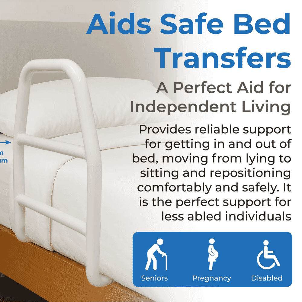 white solo bedstick bed rail safe transfers