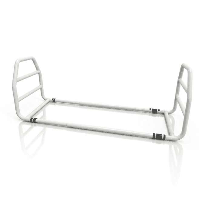 white solo bedstick bed rail