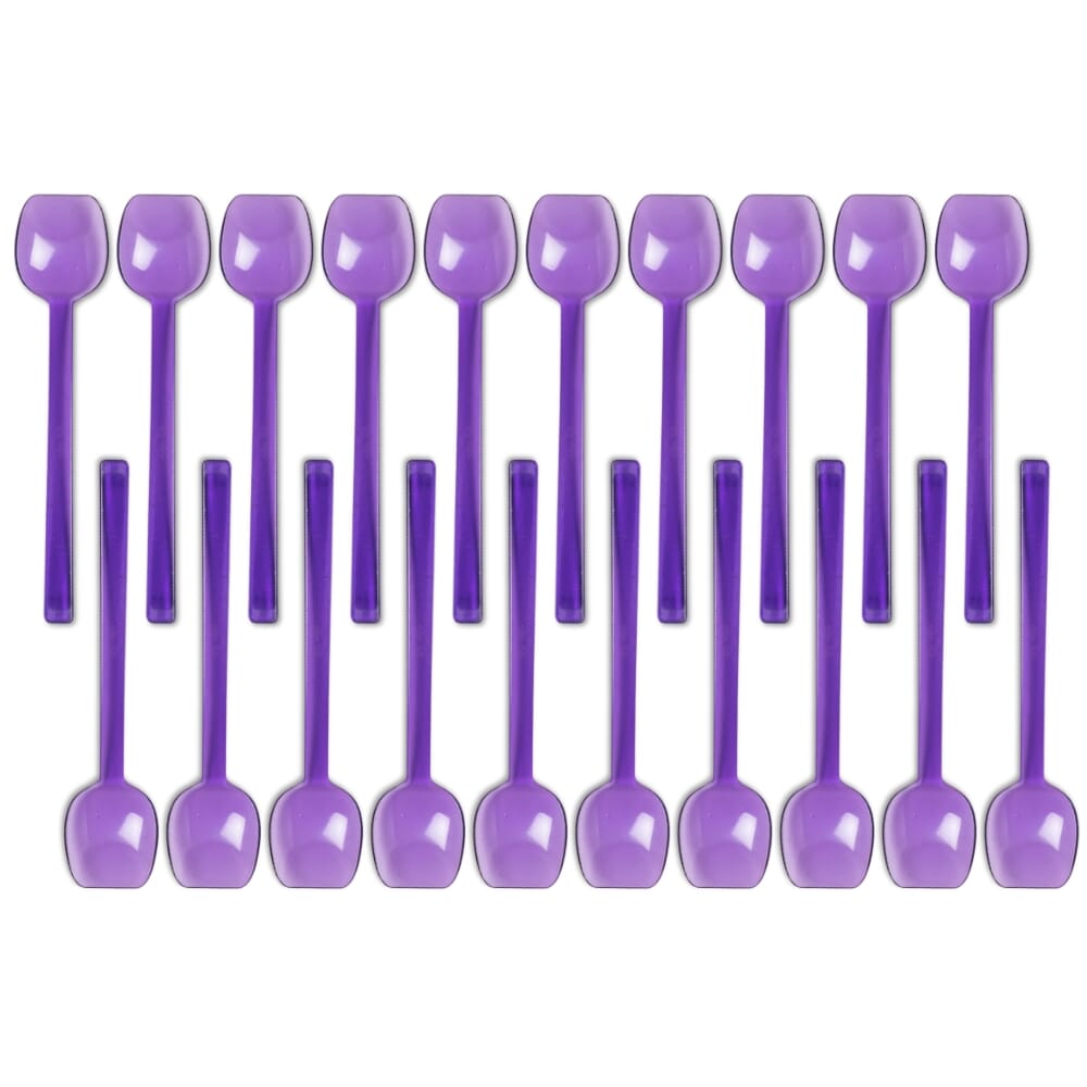 Wide Flat Edge Spoon Purple Pack of …