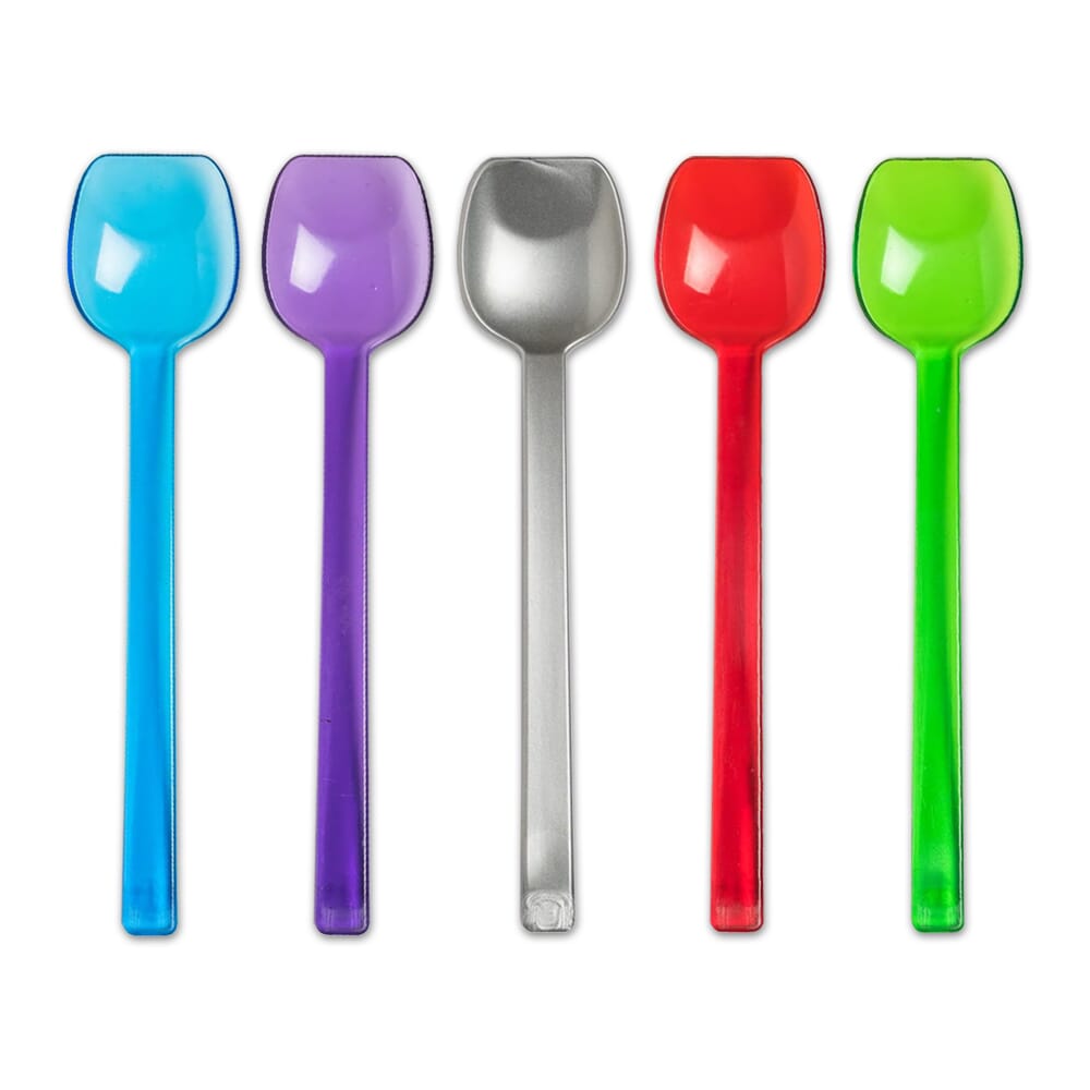 Wide Flat Edge Spoon Silver Single