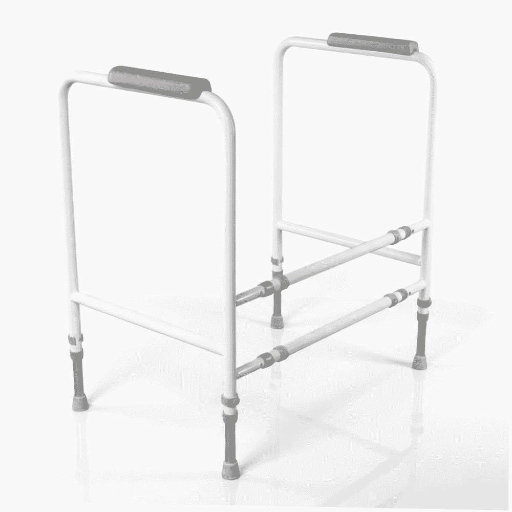 width adjustable economy toilet frame only