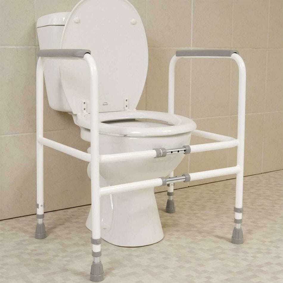 View Width Adjustable Economy Toilet Frame information