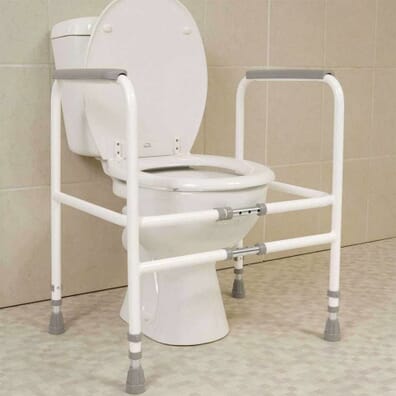 Width Adjustable Economy Toilet Frame from Essential Aids