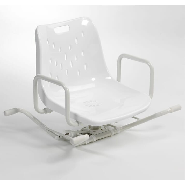 width adjustable swivel bath seat