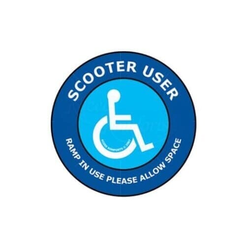 window stickers scooter user round single