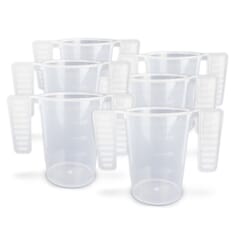 Wing Handled Plastic Beaker - Pack of 6