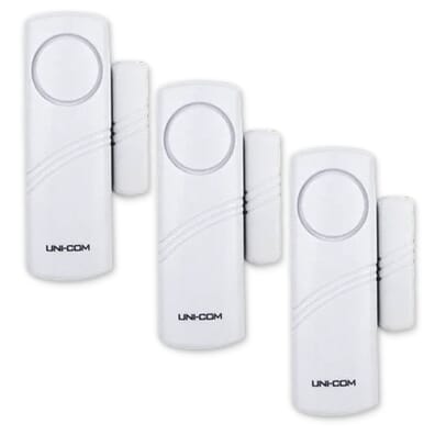 Wireless Magnetic Door and Window Open Alarm - Pack of 3
