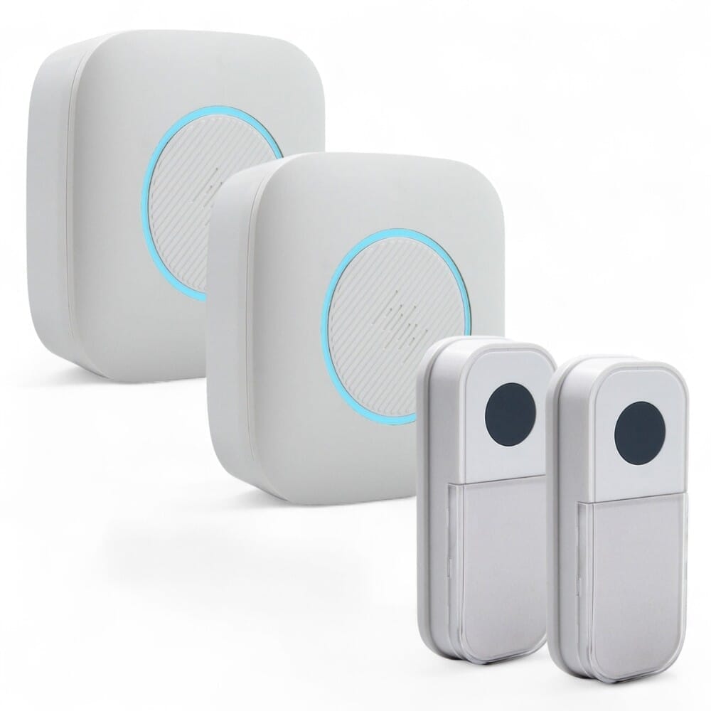 wireless portable door chime pack of 2