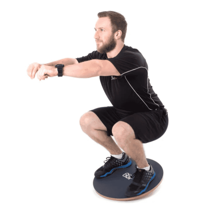 wobble board in use balance