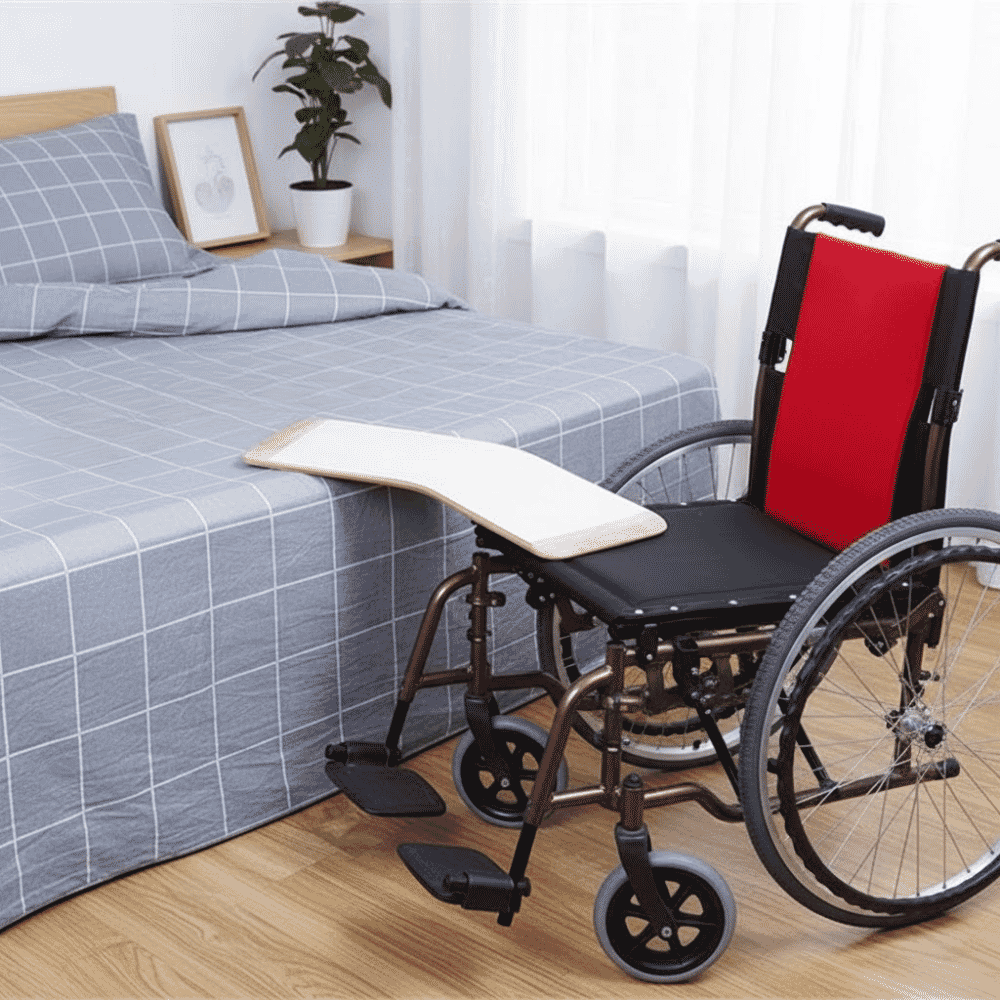 wooden curved transfer board lifestyle