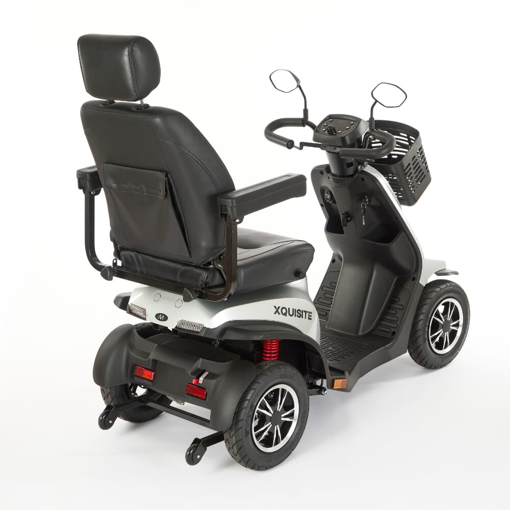 xquisite mobility scooter silver back