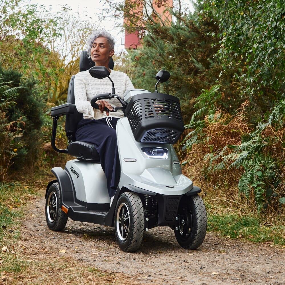 xquisite mobility scooter silver lifestyle