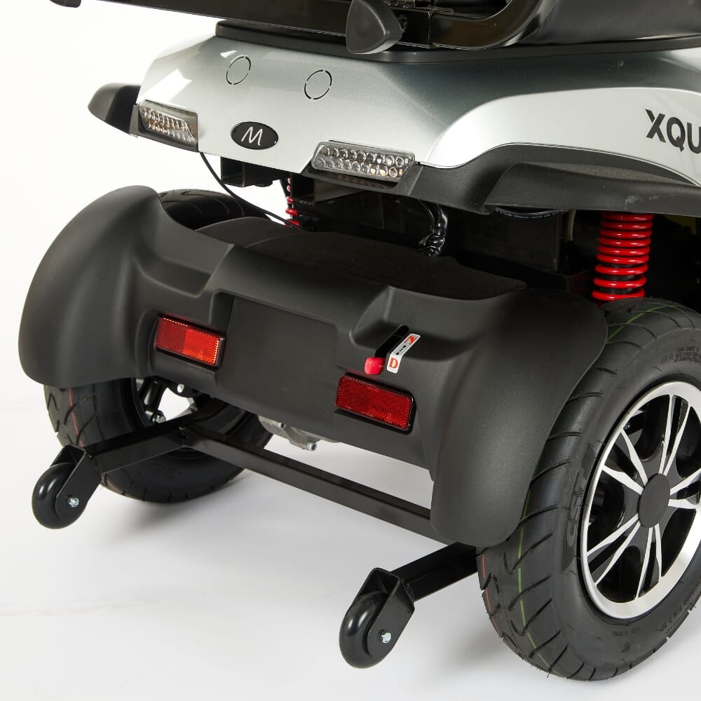 xquisite mobility scooter silver suspension