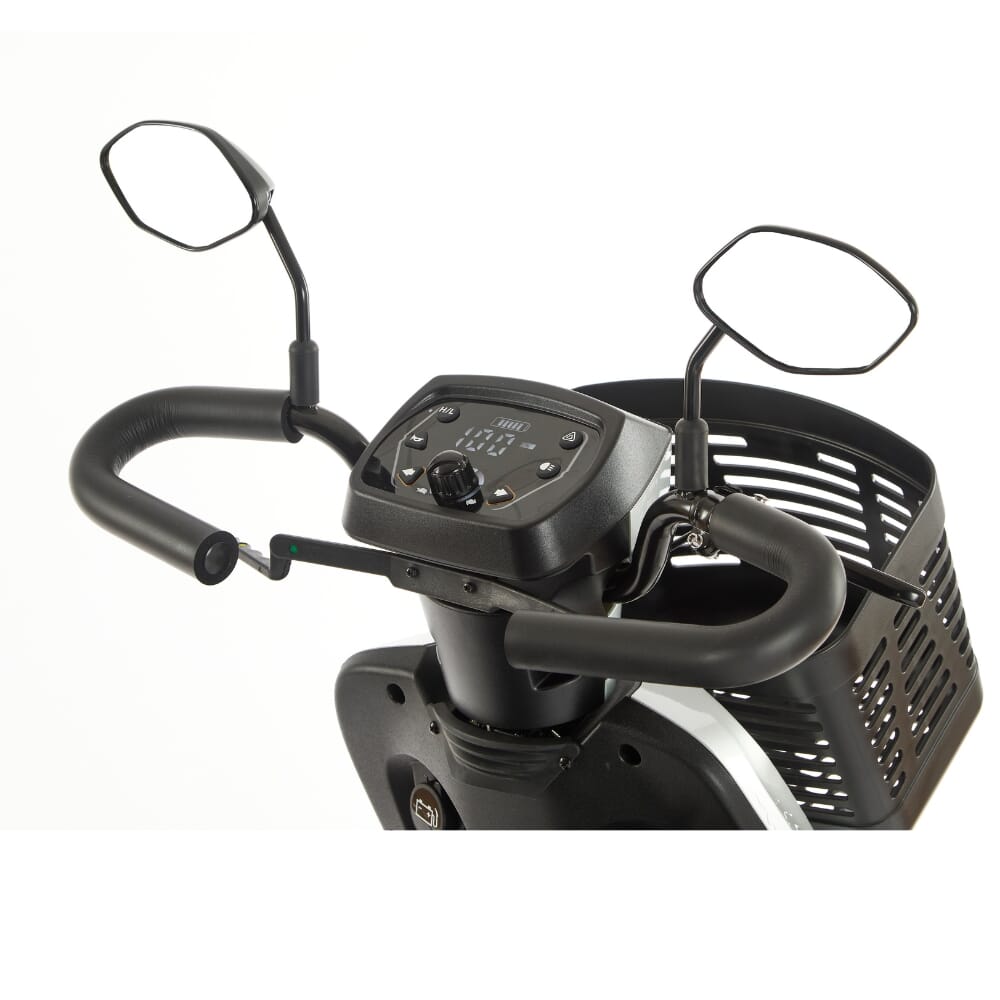 xquisite mobility scooter silver tiller