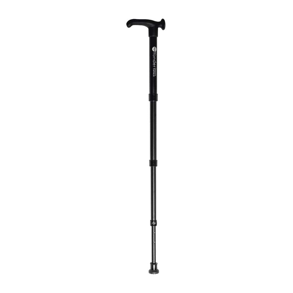yonder telescopic walking stick black full