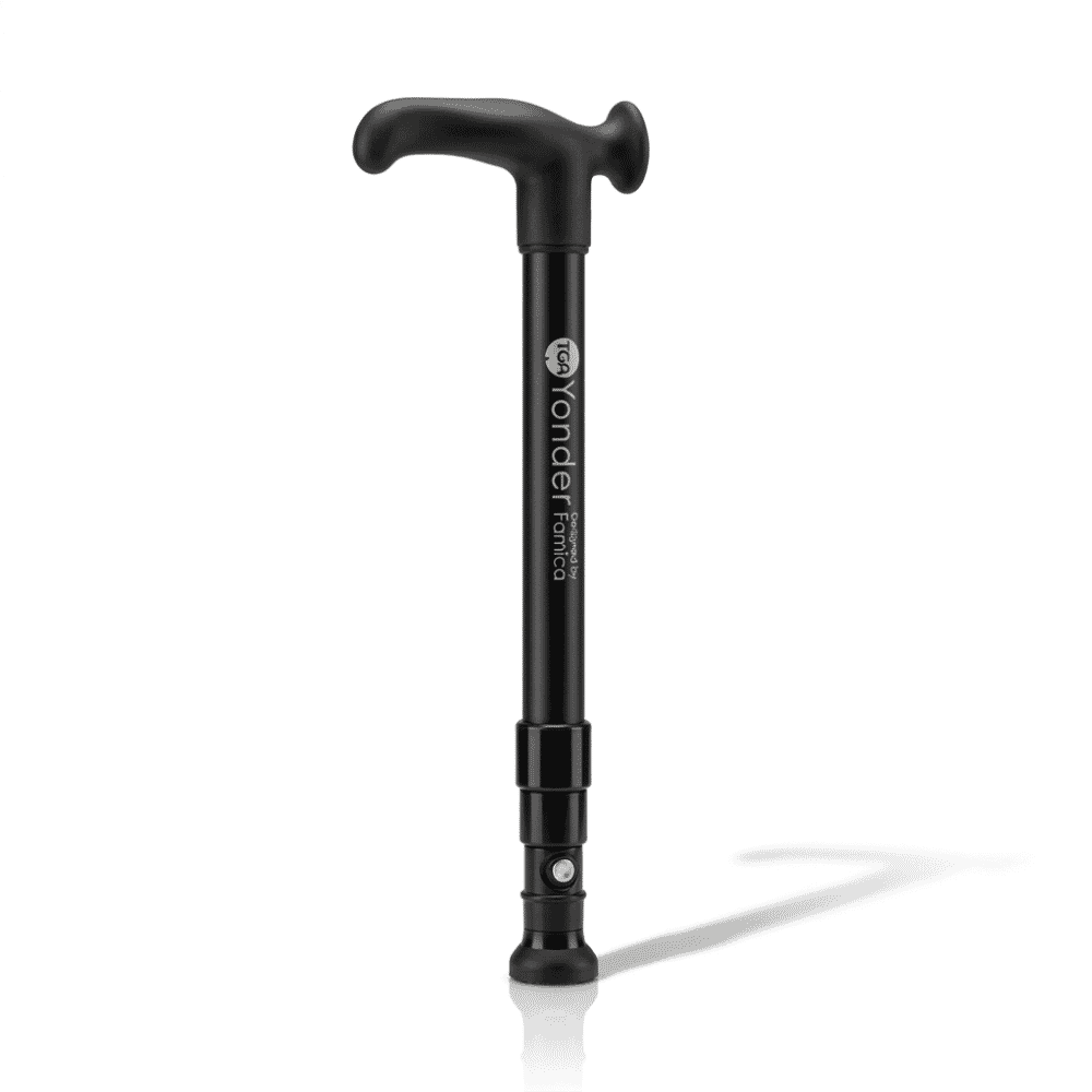 yonder telescopic walking stick black