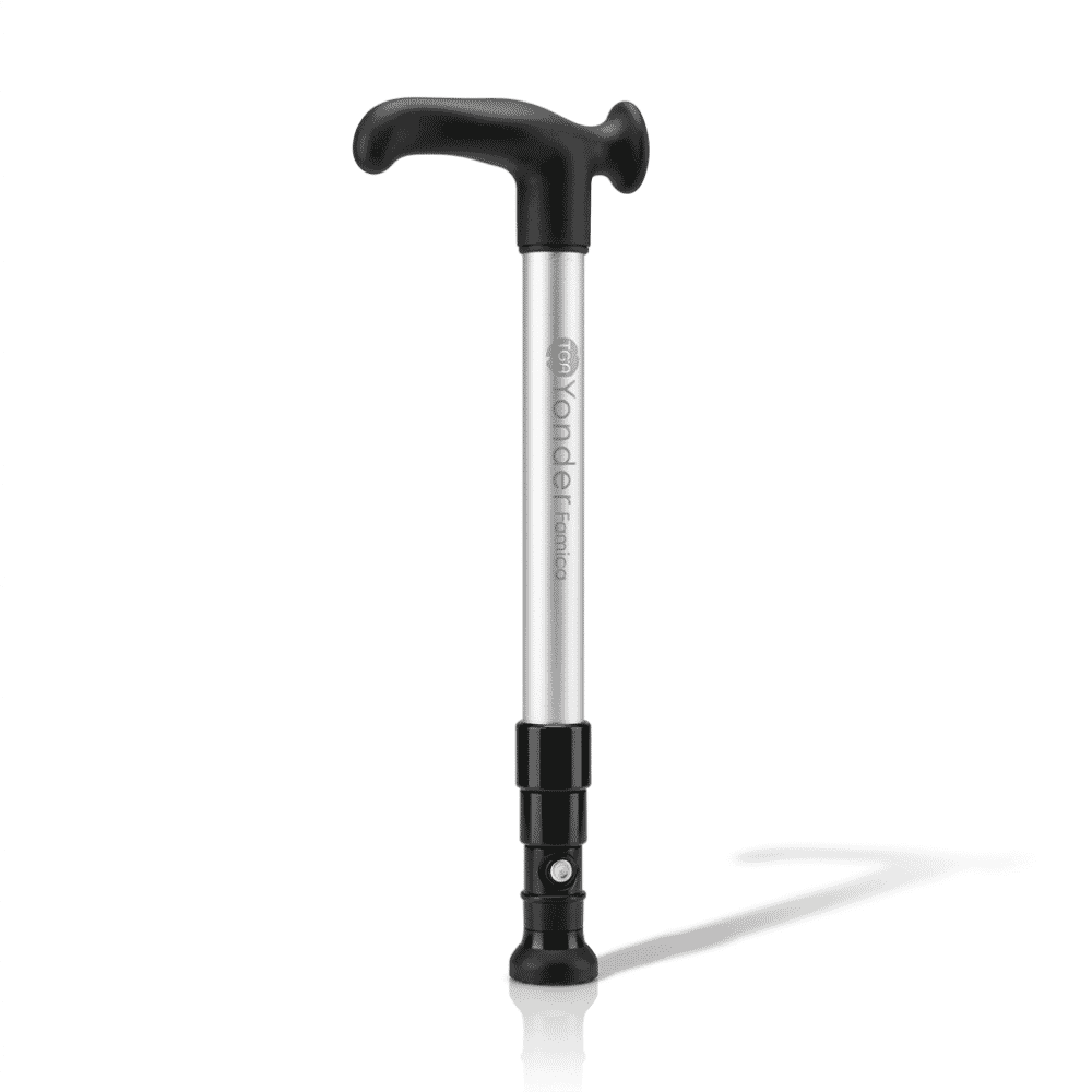 yonder telescopic walking stick silver