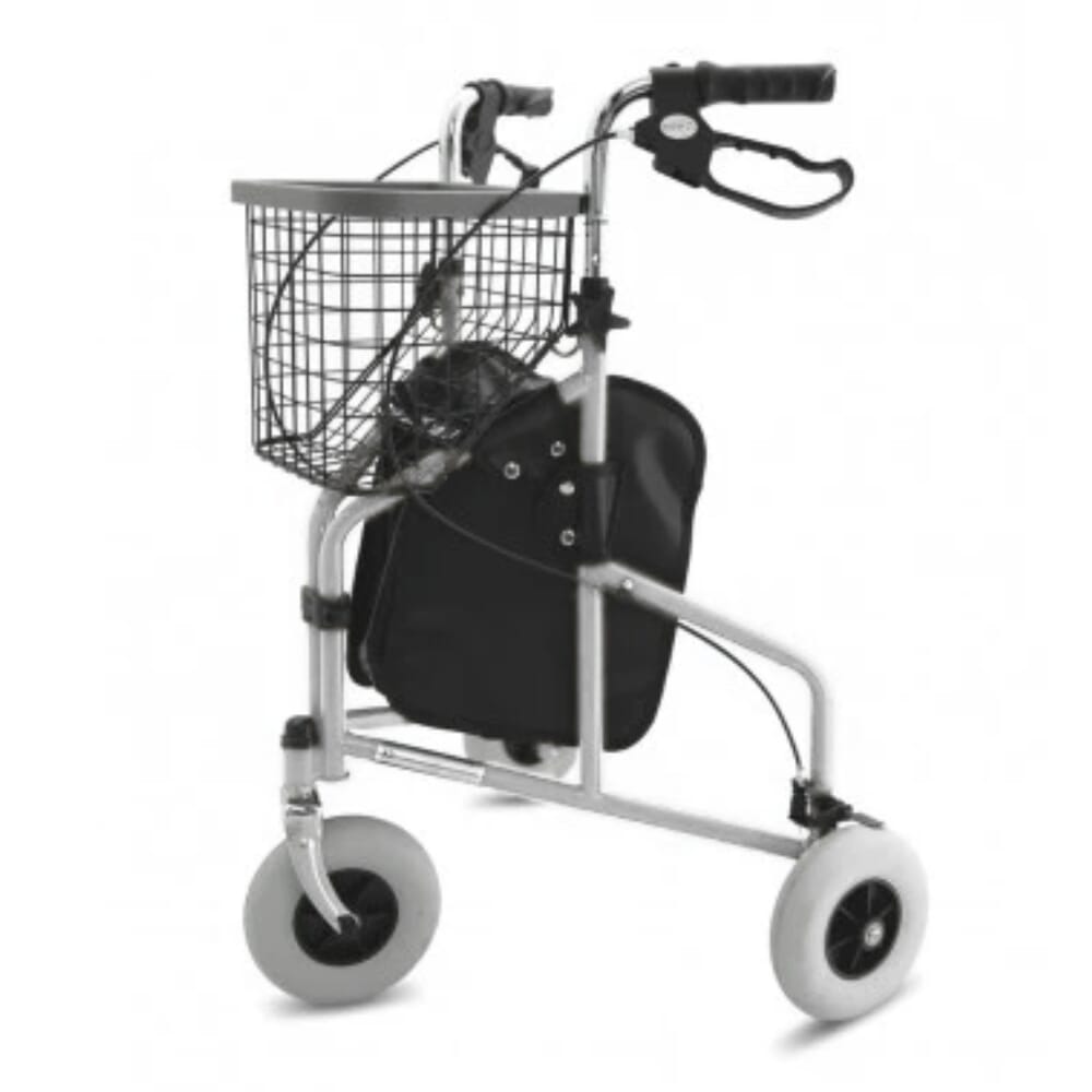 View ZTec Folding Lightweight Aluminium TriWheel Walker Silver information