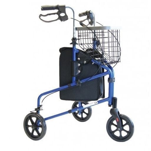 View ZTec Lightweight Compact Aluminium TriWheel Walker Blue information