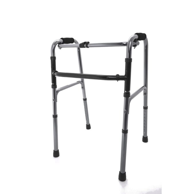 z tec reciprocating aluminium walking frame silver