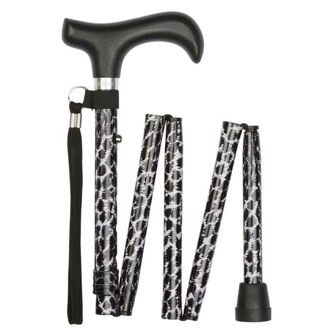 zebra print ladies walking stick